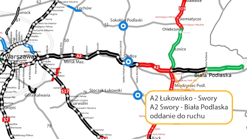 A2 Siedlce–Biała Podlaska: kiedy otwarcie i jaki jest stan prac?