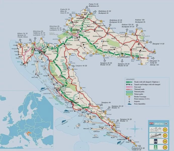 Autostrady w Chorwacji – czy są płatne? Ceny i ENC bez niespodzianek