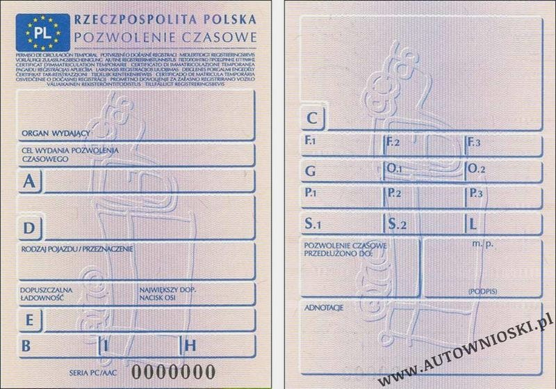 Pozwolenie czasowe: koszt, termin ważności i pułapki dla kierowcy