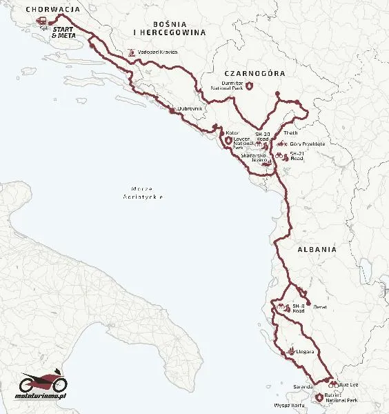 Albania motocyklem