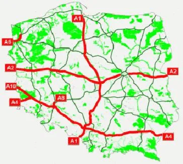 Płatne odcinki autostrady