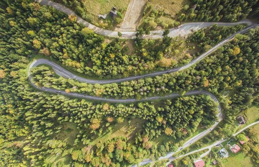 Przełęcz Salmopolska na motocyklu