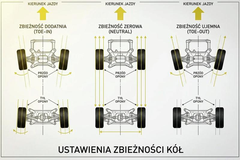 Ustawianie zbieżności kół