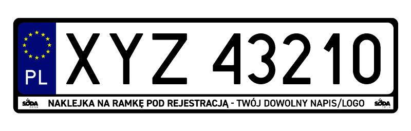 Usuwanie naklejki rejestracyjnej