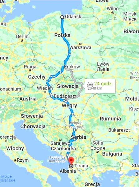 Wynajem auta w Albanii